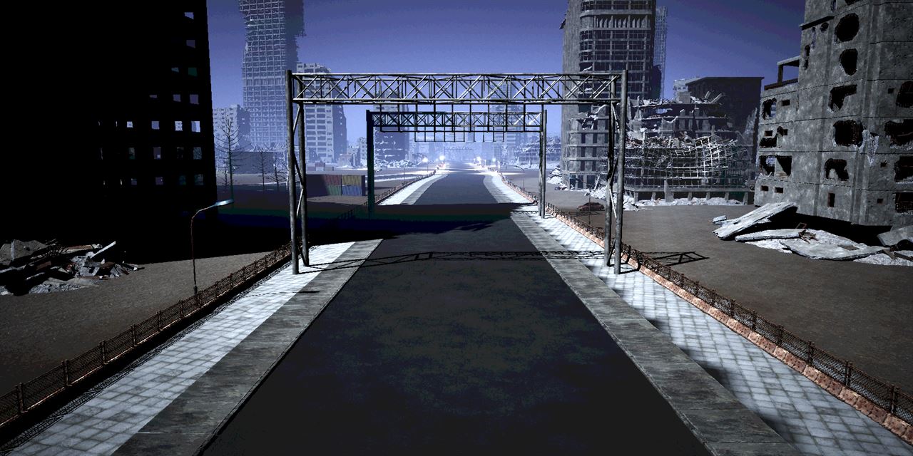 Central Approach start gantry